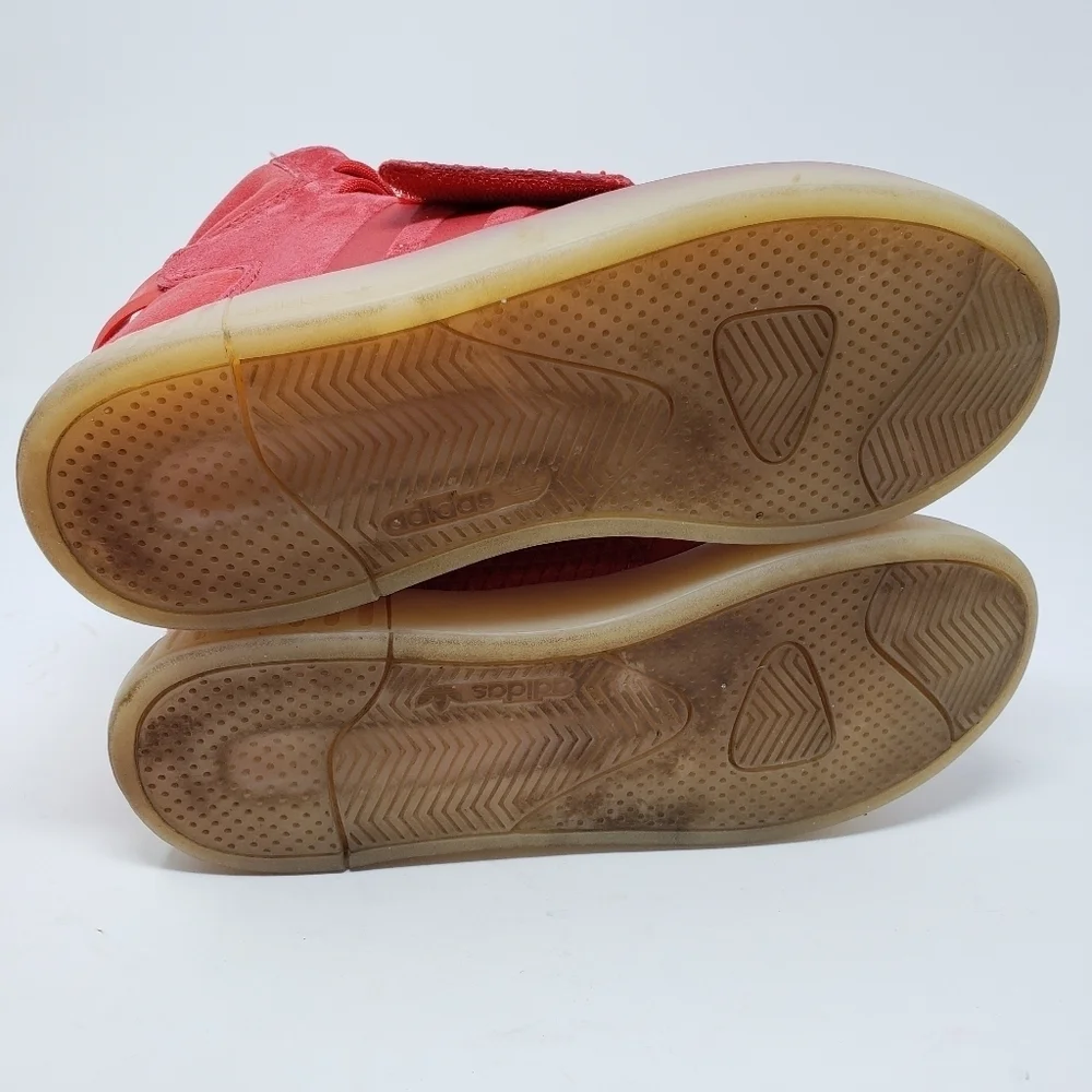 Adidas Tubular Invader Strap red high tops size 6.5